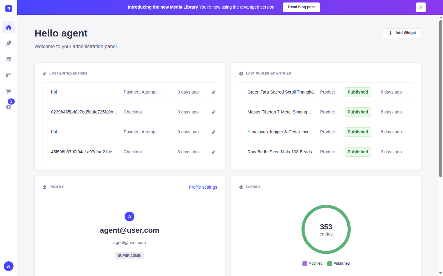 Admin Dashboard Tour